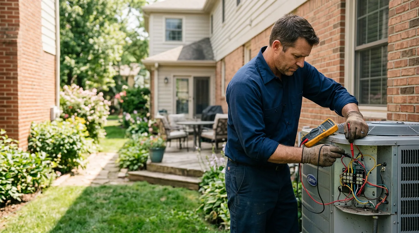 HVAC technician working near Old Forge, PA